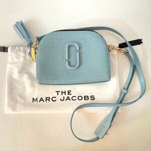Marc Jacobs - The Croc-Embossed Shutter Crossbody Bag Blue NWOT